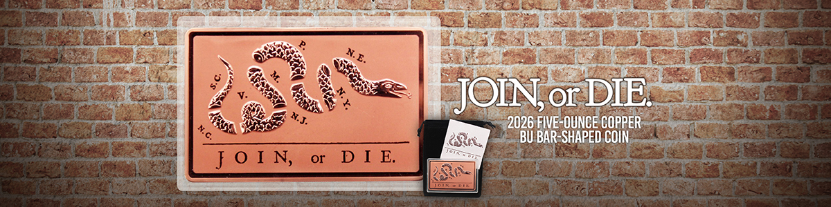 2026 5oz Copper Join or Die Ingot